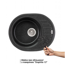 Кухонна мийка Lidz 620x500/200 GRF-13 (LIDZGRF13620500200)